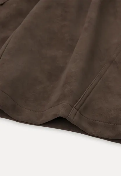 High Waist Pleated Wide Leg Cropped Casual Pants