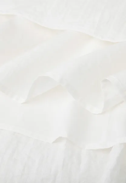 V Neck Sleeveless Tailored Vest A Line Pleated Skirt