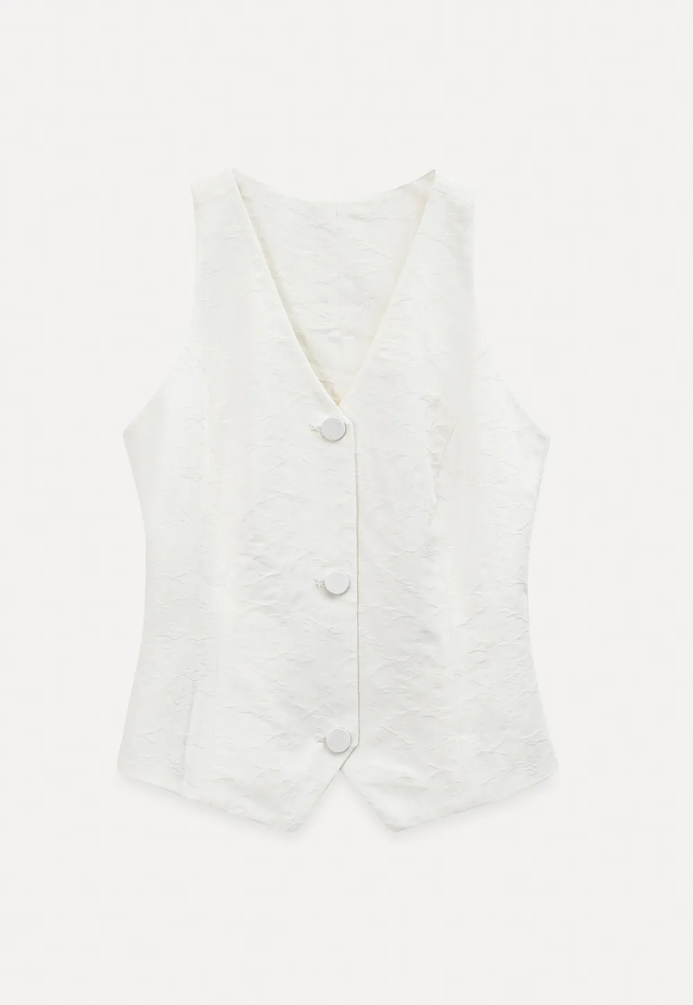 V Neck Sleeveless Tailored Vest A Line Pleated Skirt