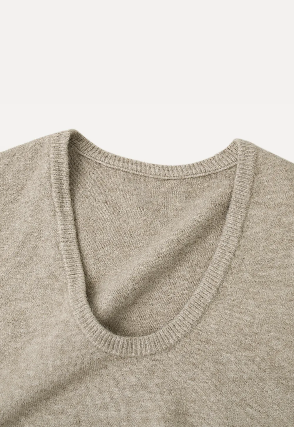 V Neck Ribbed Knit Vest and Flared Skirt Set