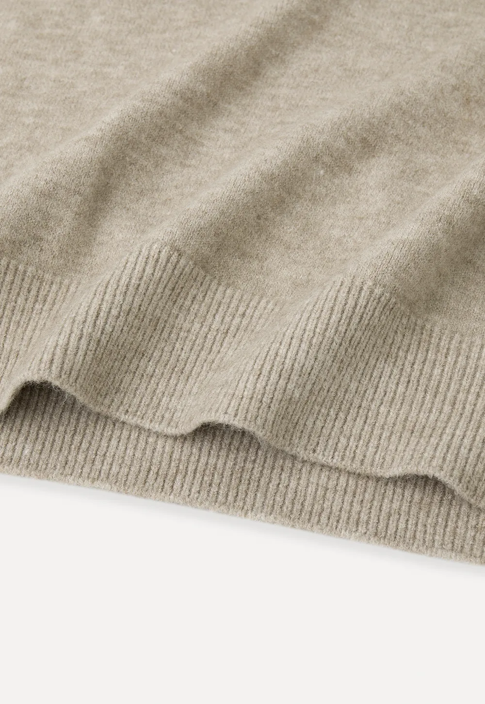 V Neck Ribbed Knit Vest and Flared Skirt Set