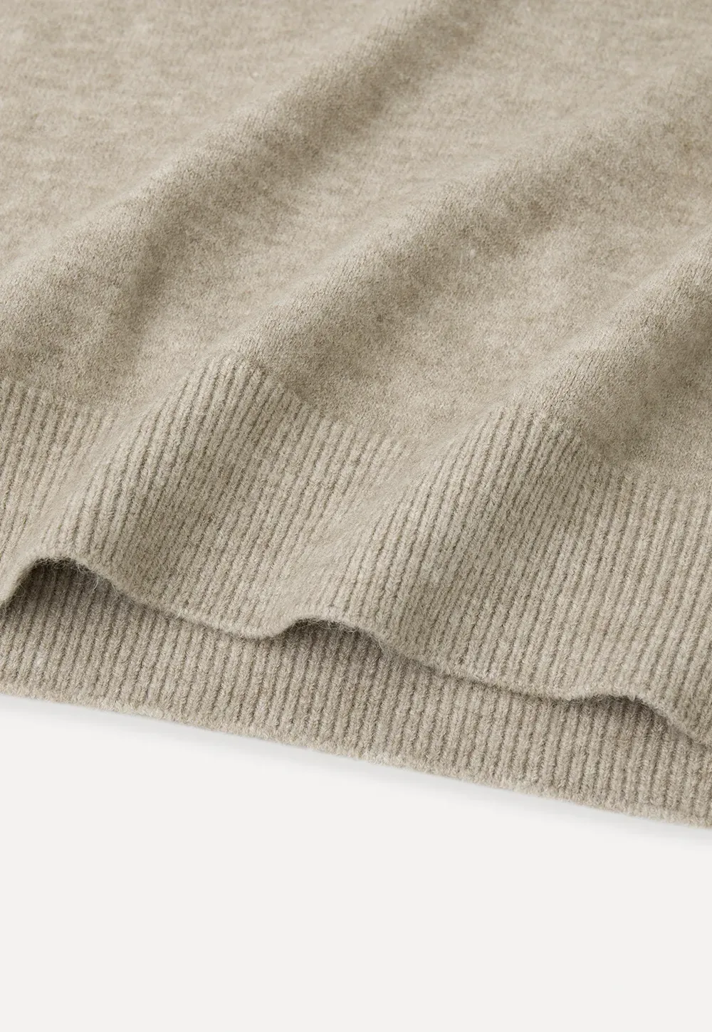 V Neck Ribbed Knit Vest and Flared Skirt Set