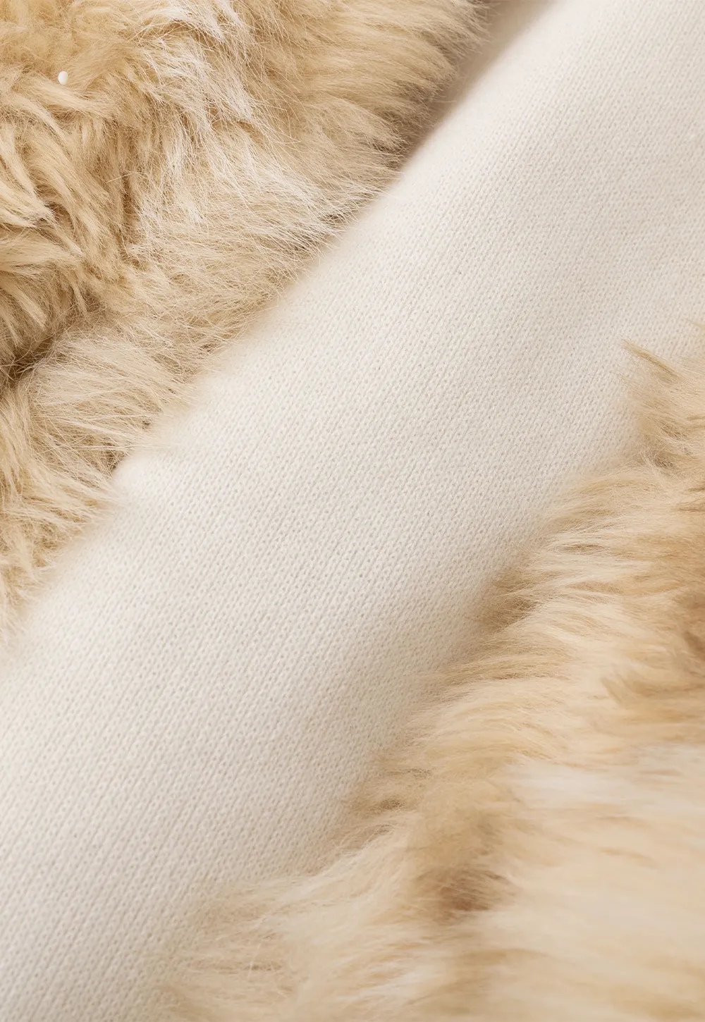 Faux Fur Trimmed Sleeveless Vest