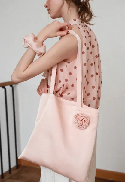 Smooth Textured Canvas Tote Bag