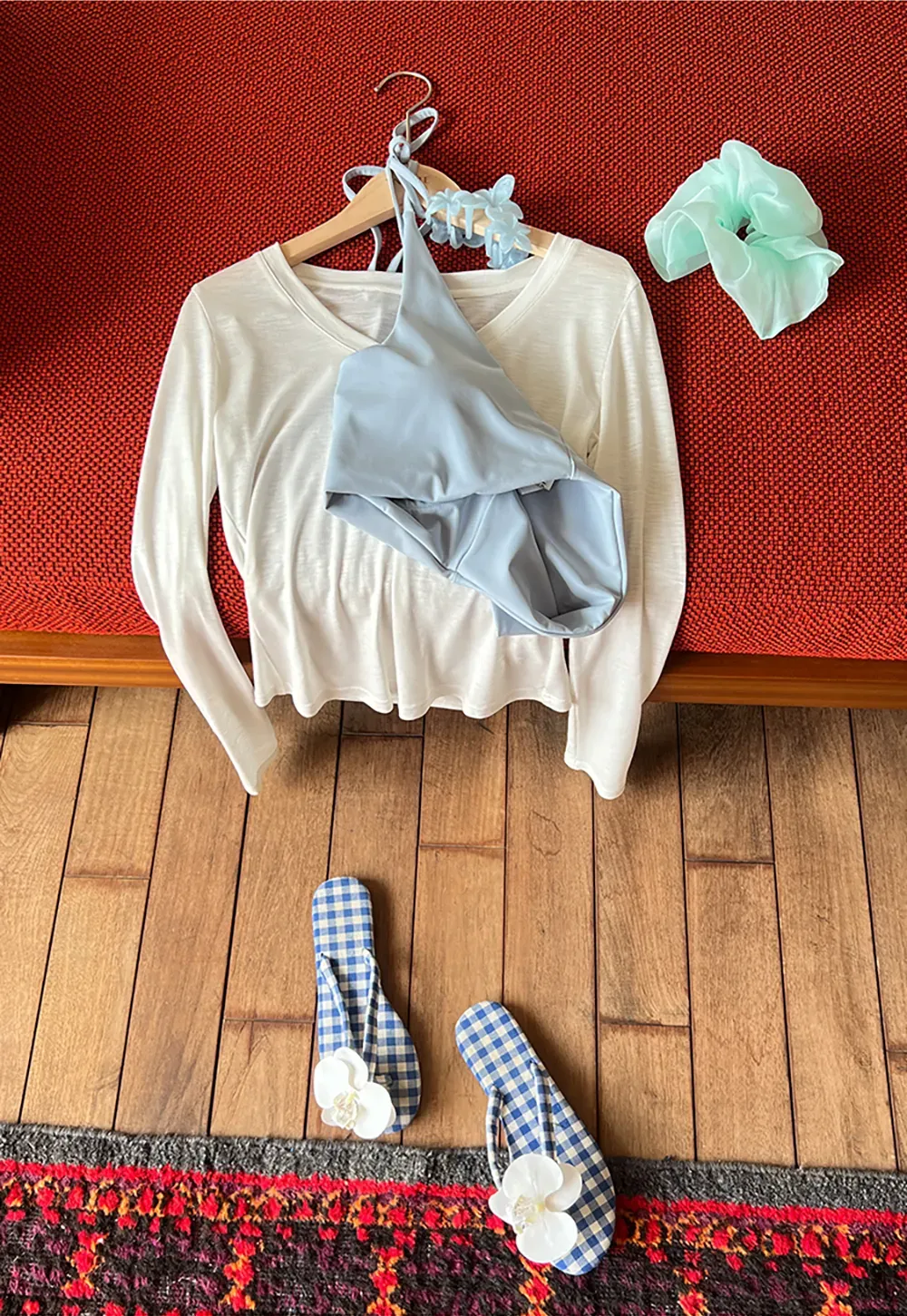 Floral Pattern Acrylic Hair Claw Clips