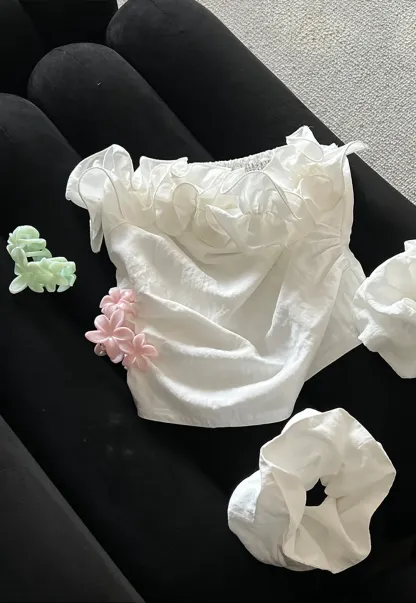 Floral Pattern Acrylic Hair Claw Clips