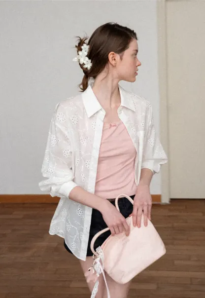 Floral Pattern Acrylic Hair Claw Clips