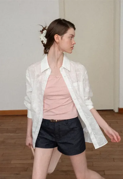 Floral Pattern Acrylic Hair Claw Clips