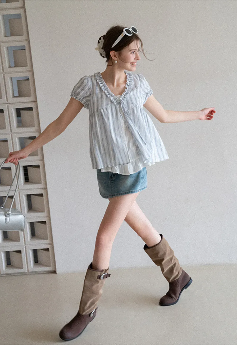 Floral Pattern Acrylic Hair Claw Clips