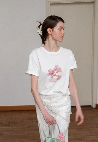 Floral Pattern Acrylic Hair Claw Clips