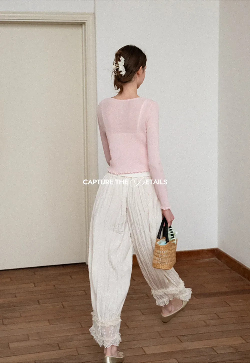 Floral Pattern Acrylic Hair Claw Clips