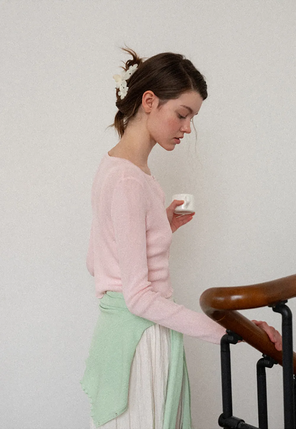 Floral Pattern Acrylic Hair Claw Clips