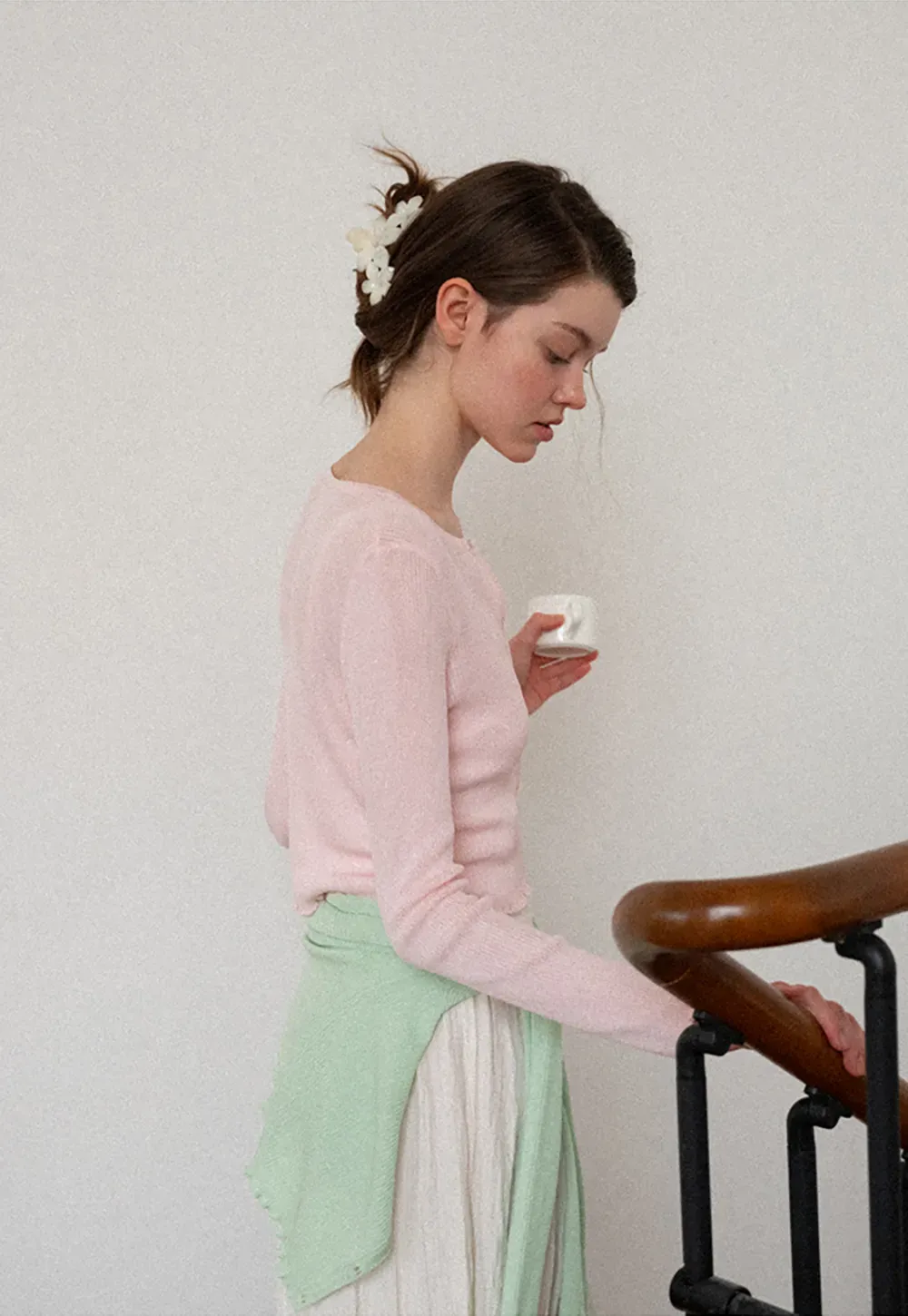 Floral Pattern Acrylic Hair Claw Clips