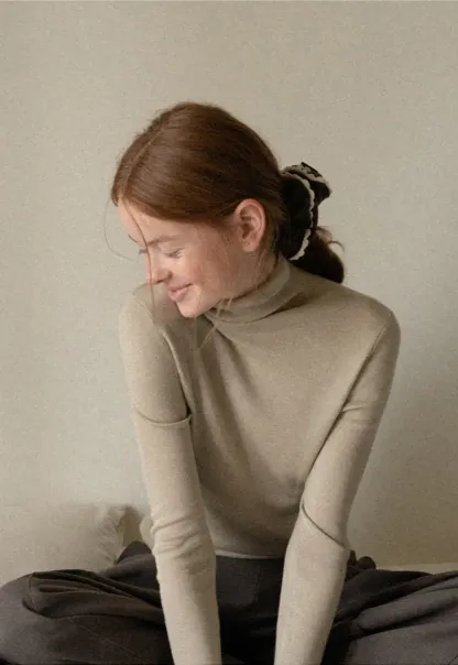 Ruffled Edge Hair Scrunchie with Braided Detail