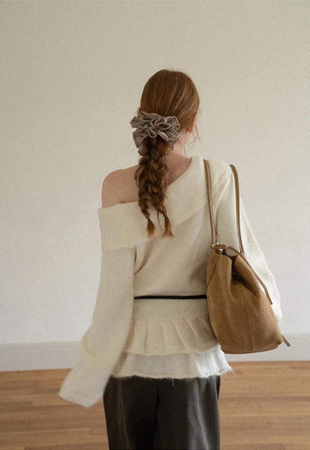 Ruched Fabric Hair Scrunchie Accessory