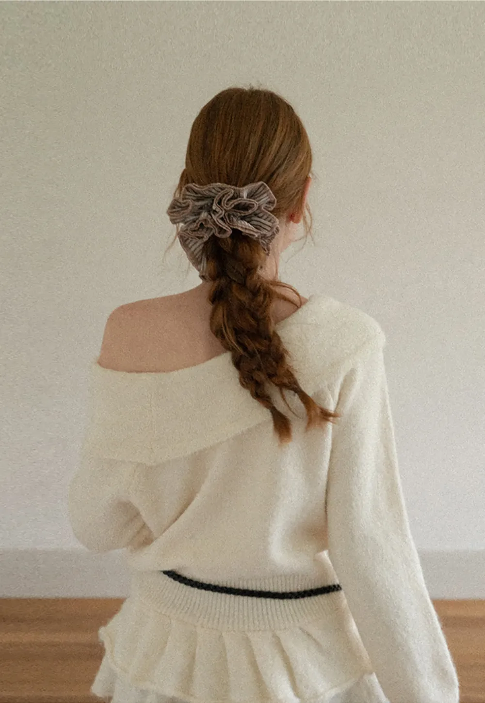 Ruched Fabric Hair Scrunchie Accessory