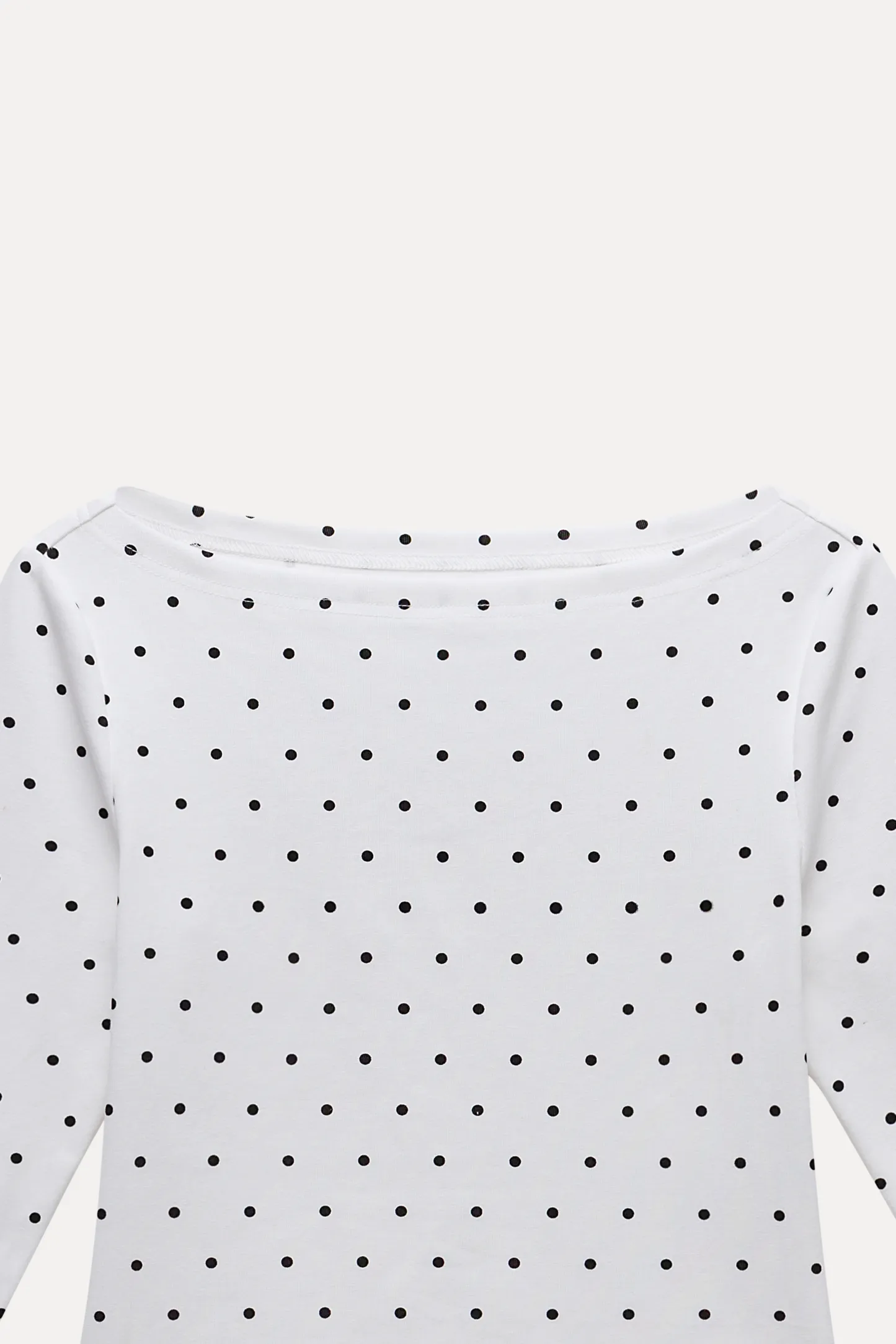 Women's Polka Dot 3/4 Sleeve Top