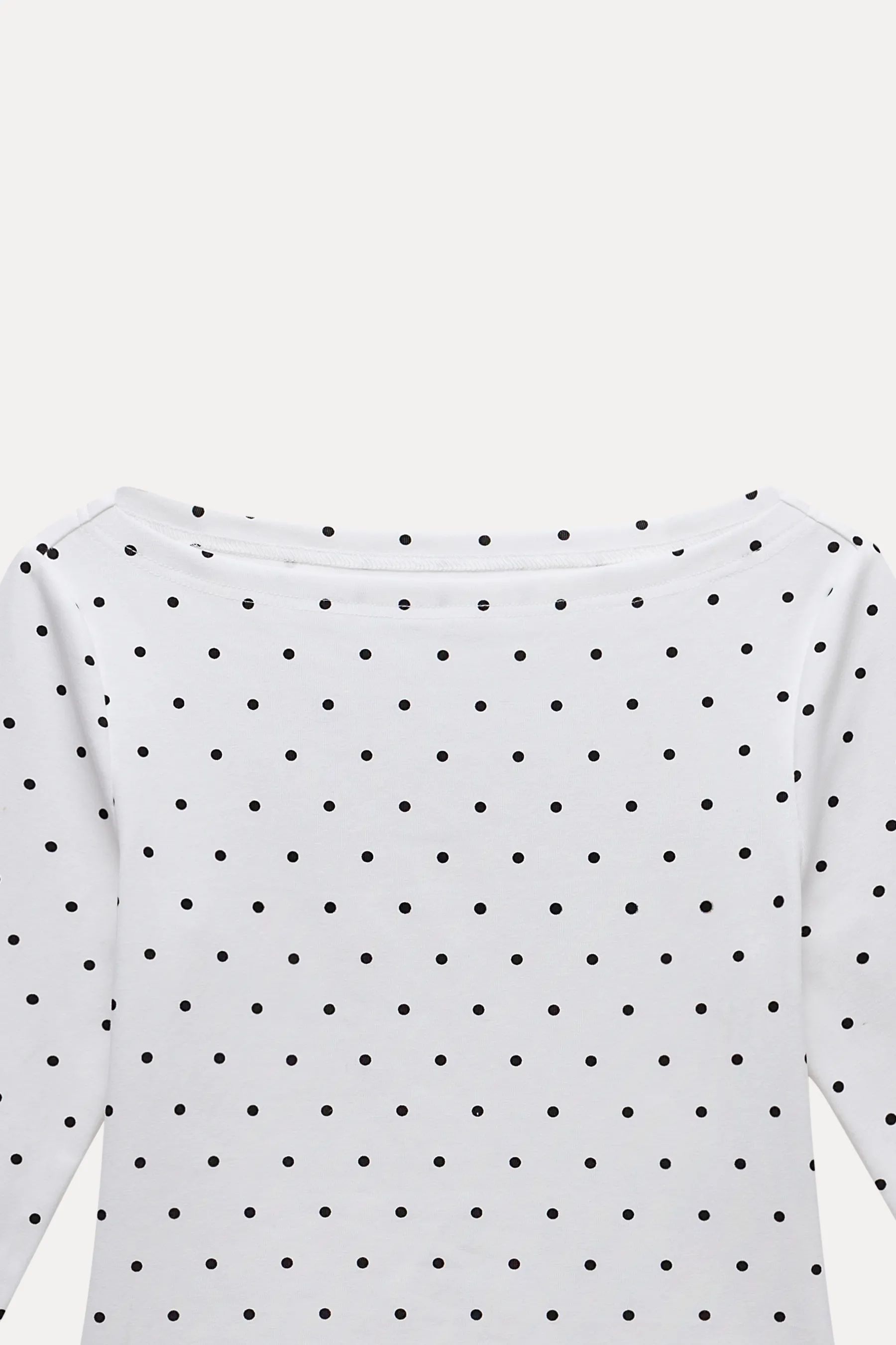 Women's Polka Dot 3/4 Sleeve Top