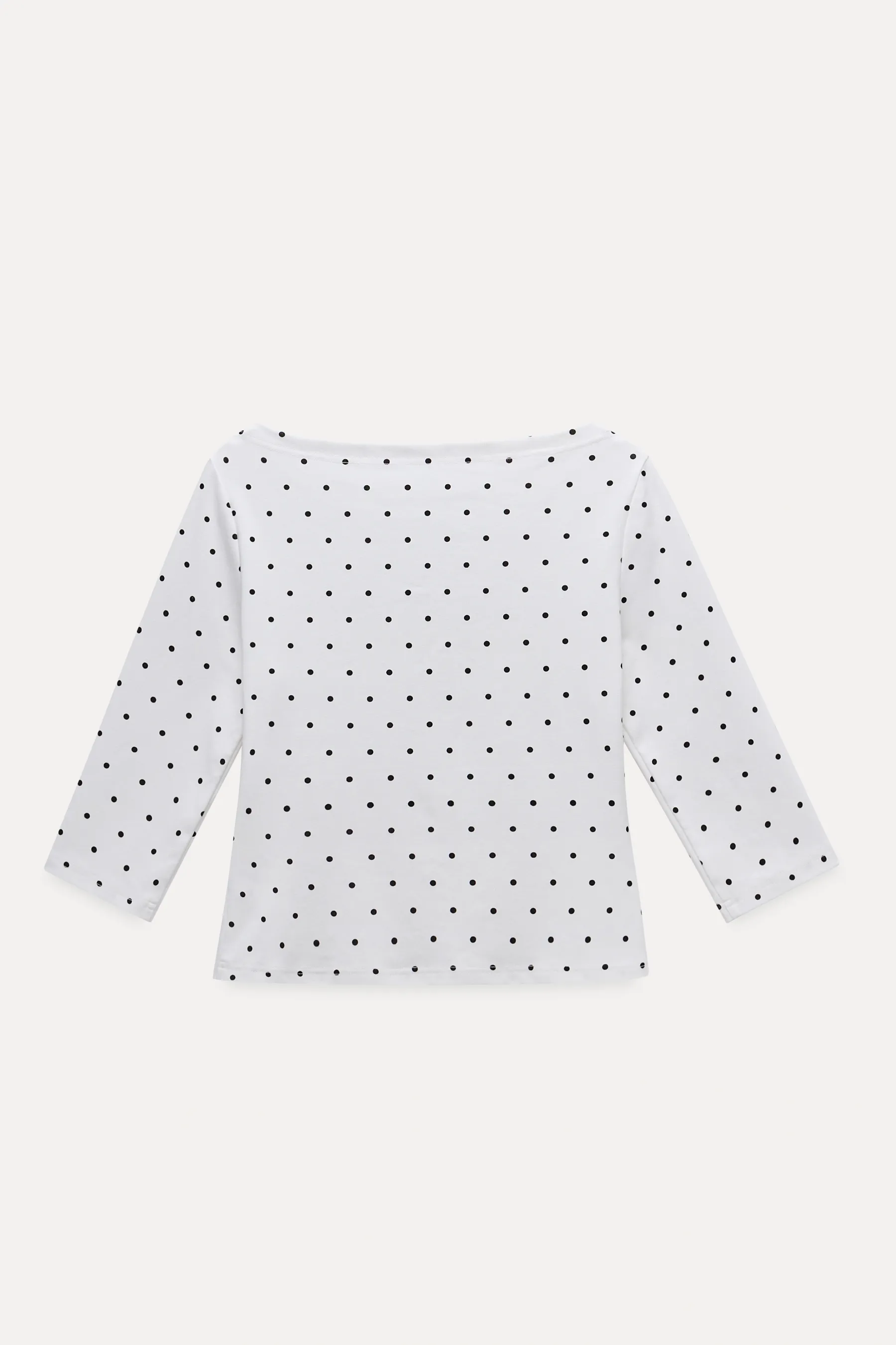 Women's Polka Dot 3/4 Sleeve Top