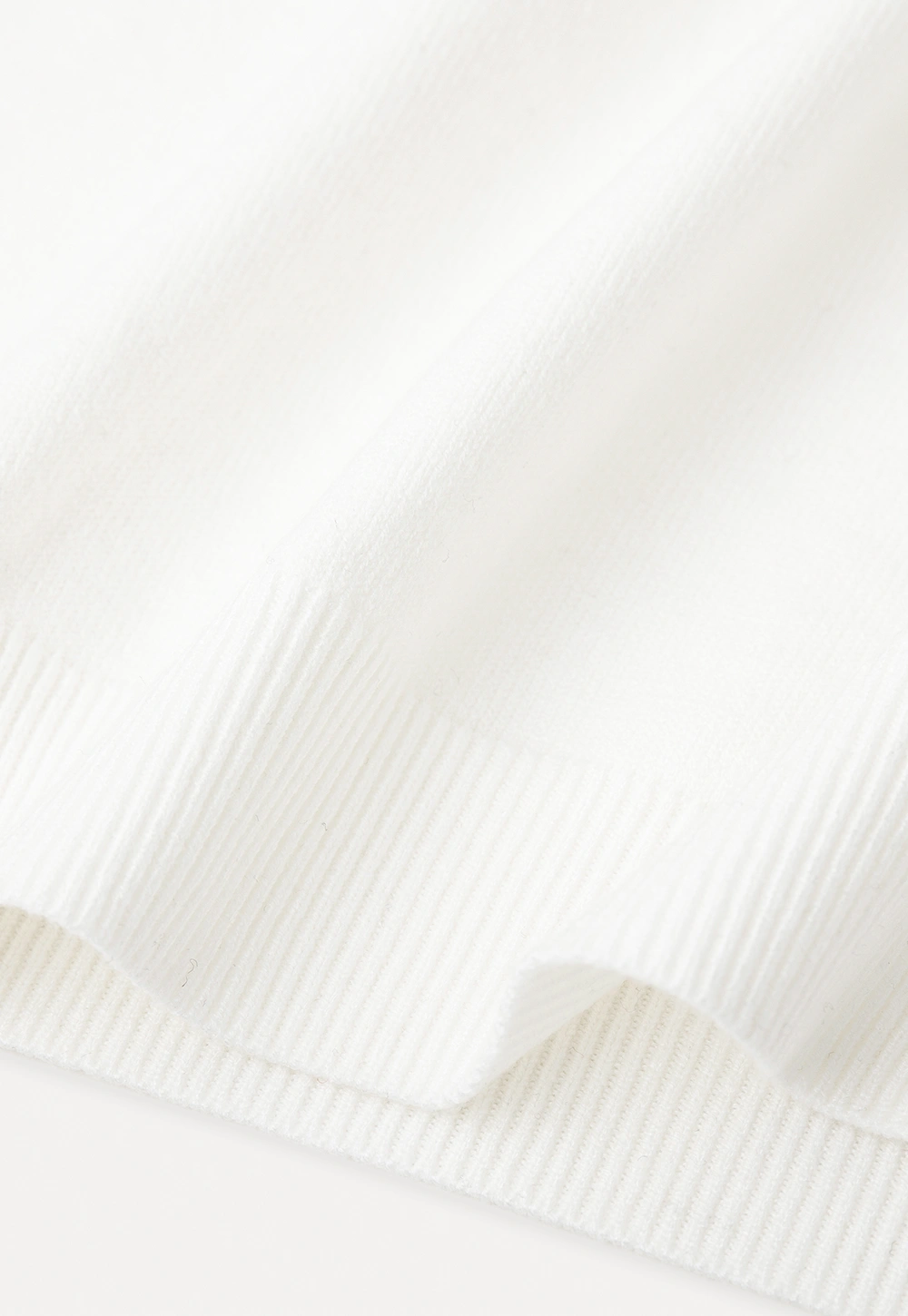 Textured Yoke Detail Woolen Knit Sweater