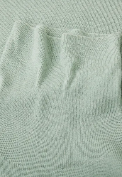 Colorblock Turtleneck Wool Knit Sweater