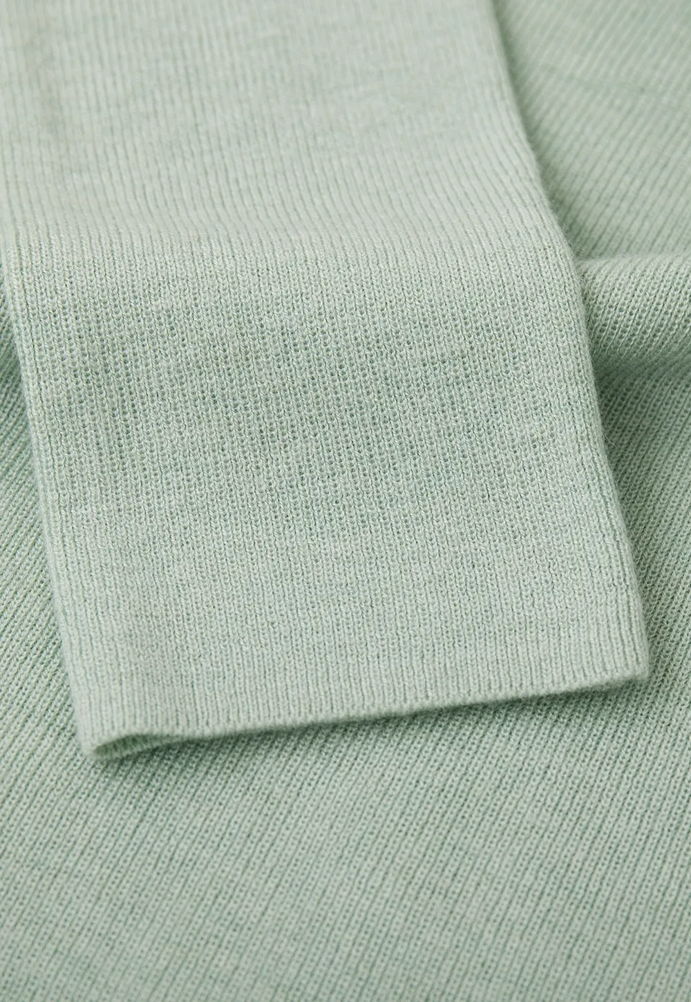 Colorblock Turtleneck Wool Knit Sweater