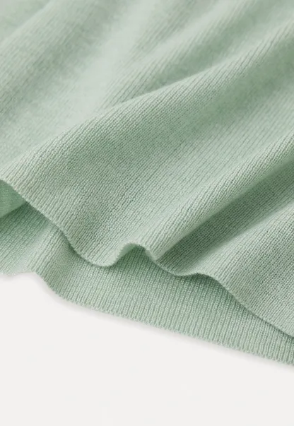 Colorblock Turtleneck Wool Knit Sweater