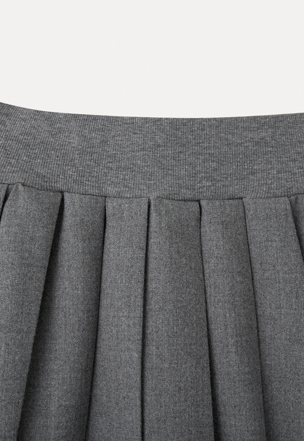 Pleated A-Line Midi Skirt