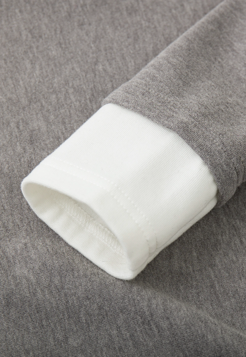 Long sleeve round neck layered t shirt design top