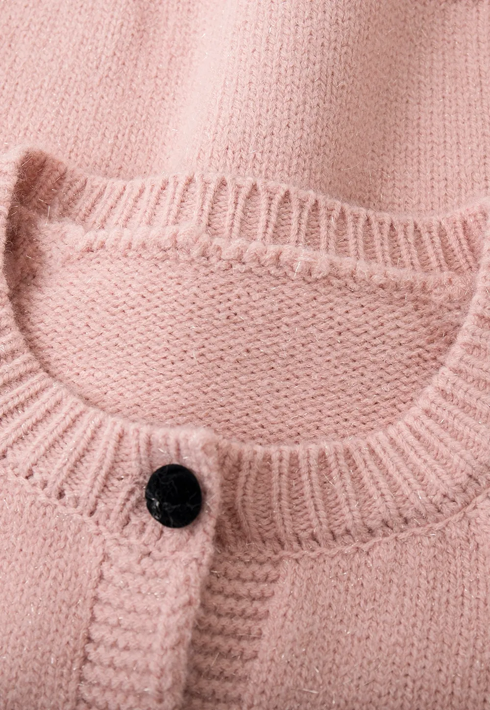 Soft knit cardigan with button front and relaxed fit