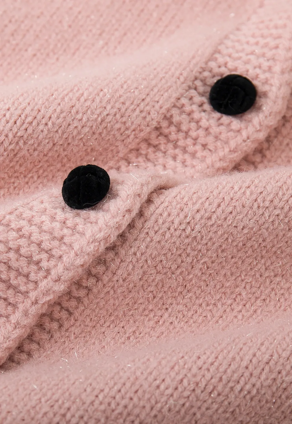 Soft knit cardigan with button front and relaxed fit