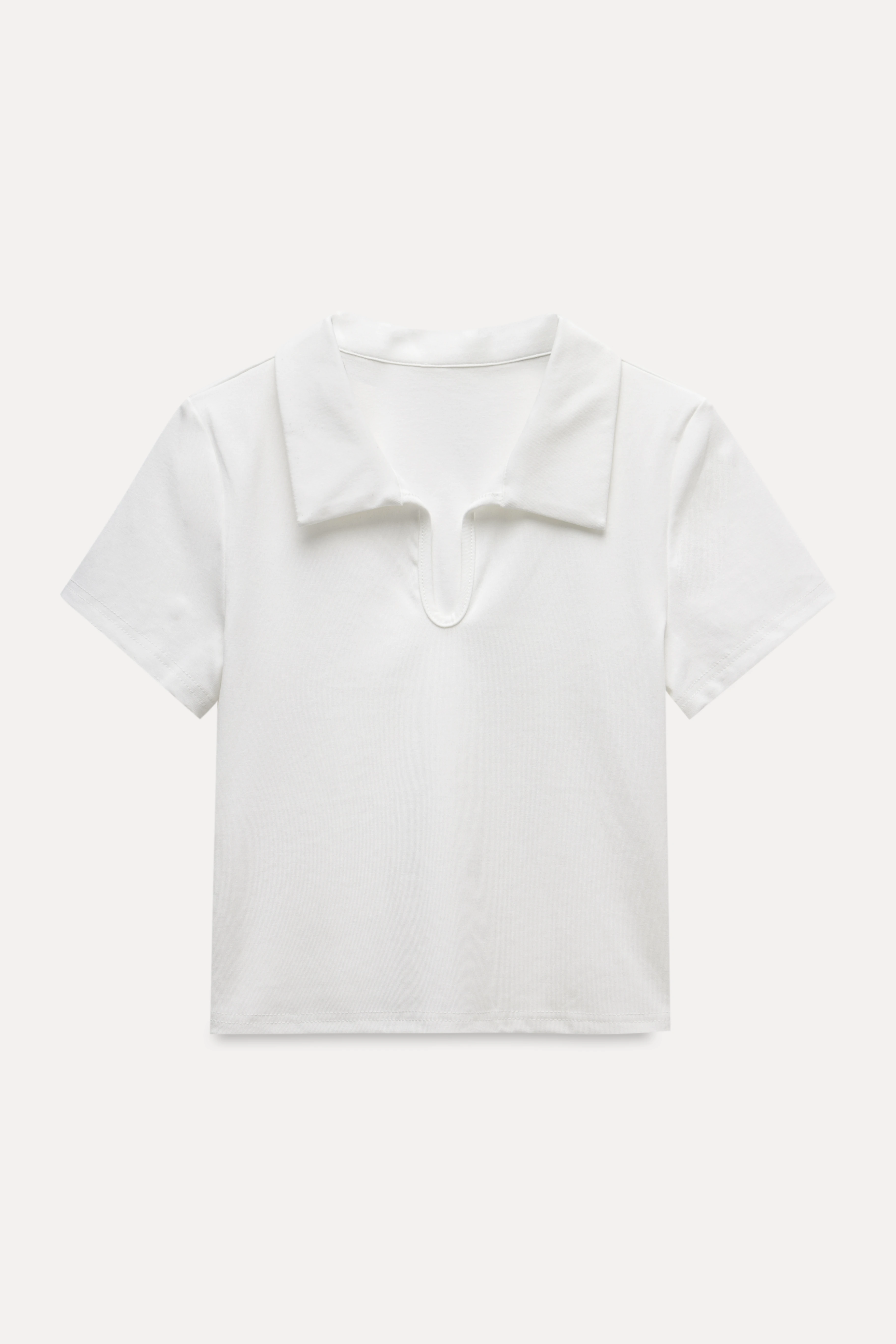 Collared V-Neck Tee