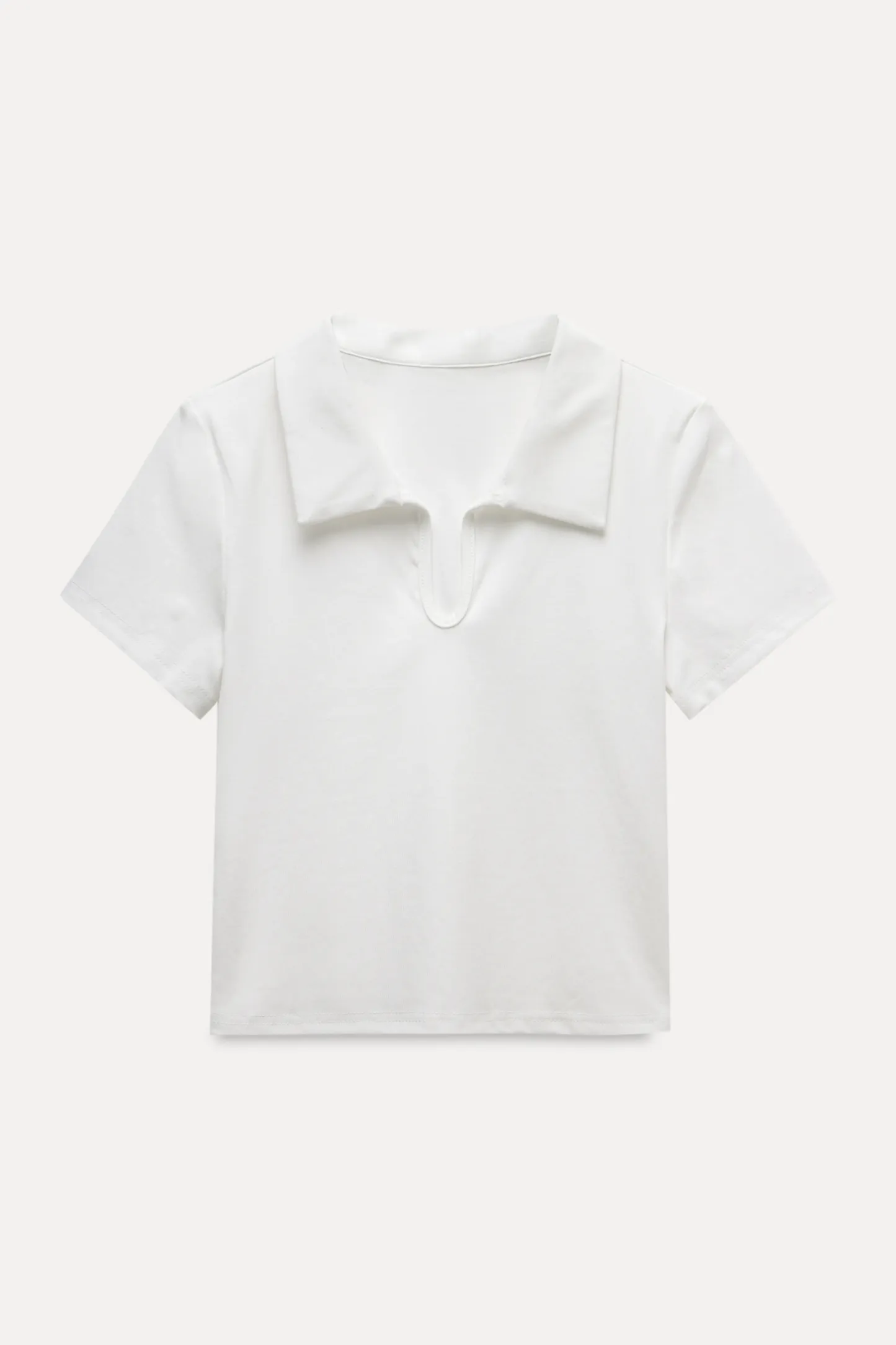 Collared V-Neck Tee