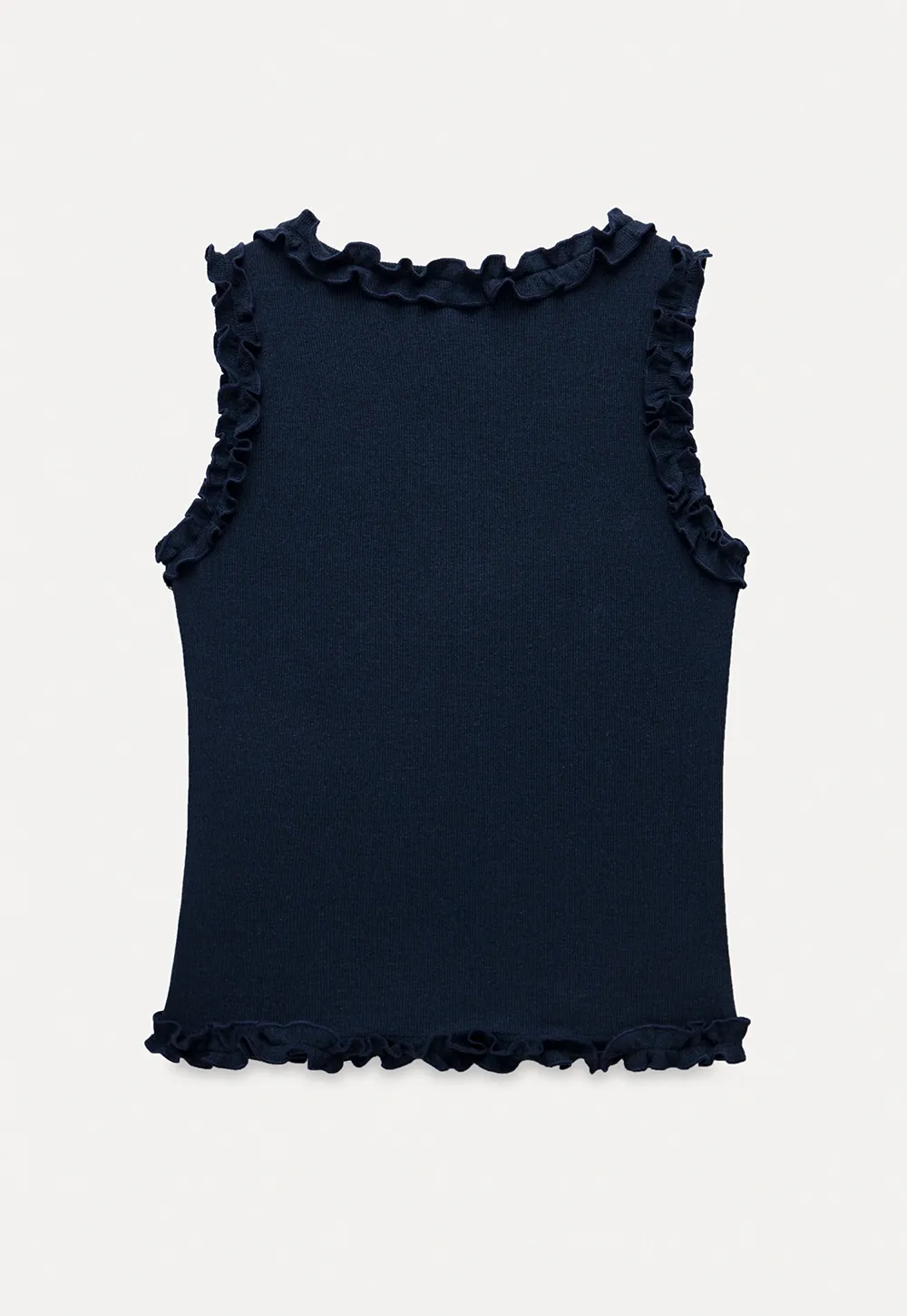 Women's Sleeveless Collared Button Down Knit Top