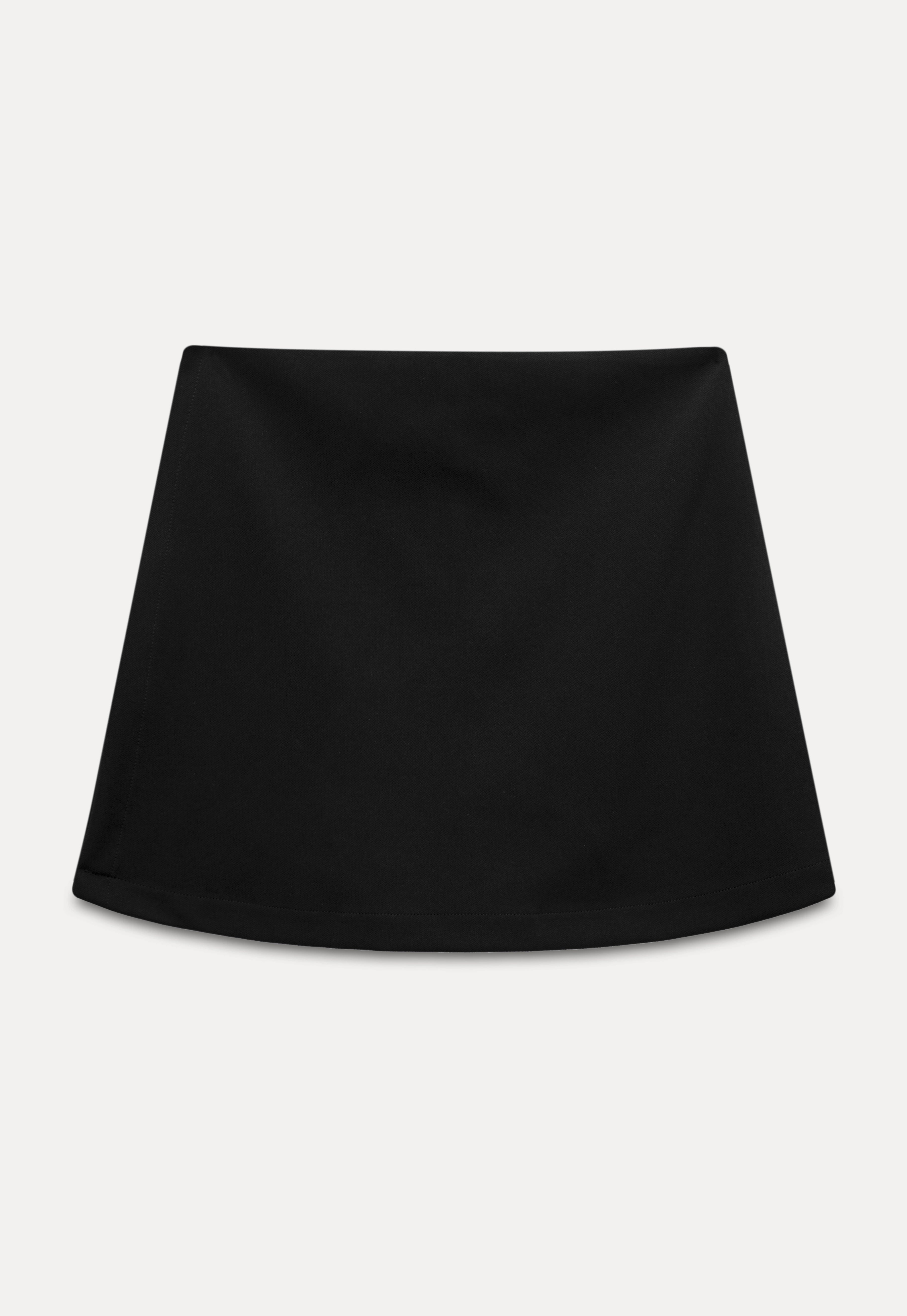 Side-Slit A-Line Midi Skirt Pants