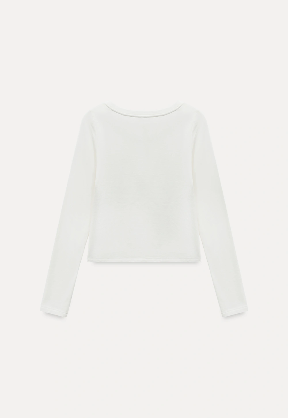 Trendy White Long Sleeve Tee