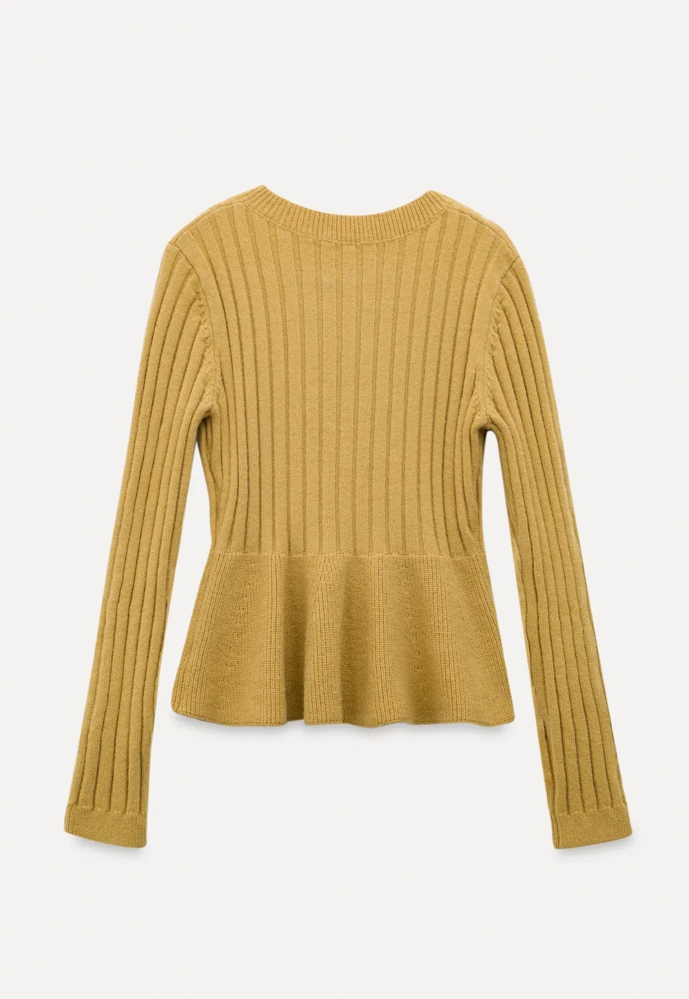 Women Ribbed Cardigan with Button Front