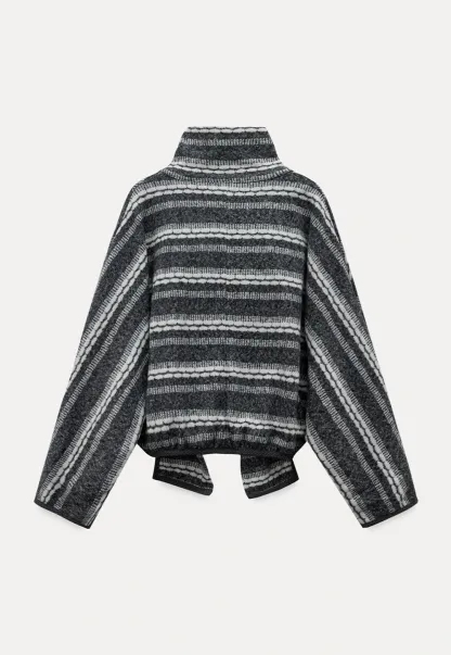 Retro Stripe Fleece Jacket