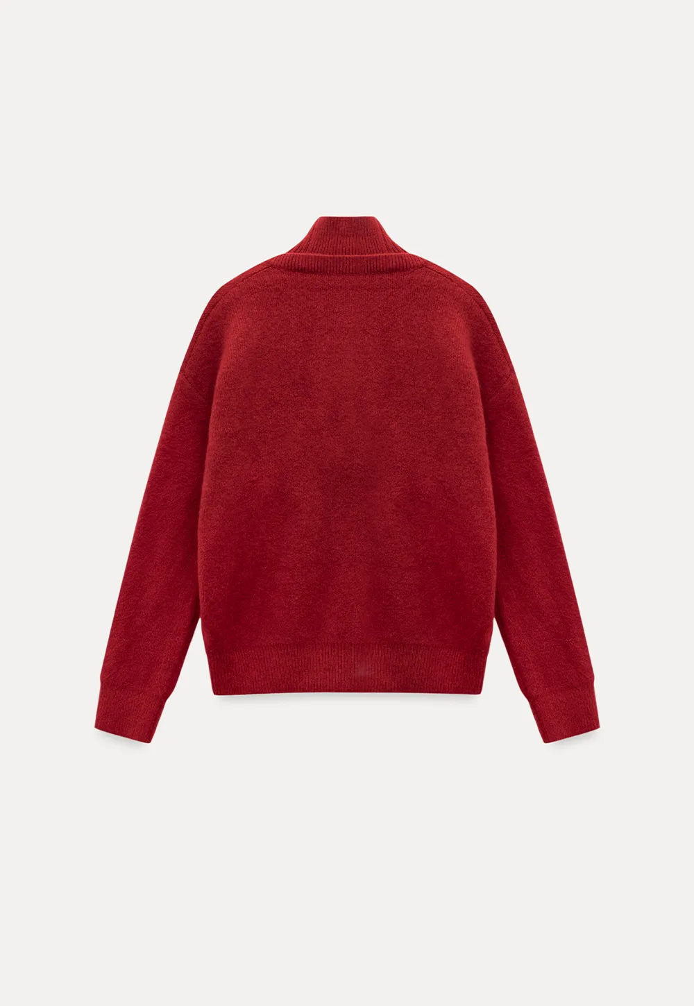 Cut-Out Layered Turtleneck Sweater