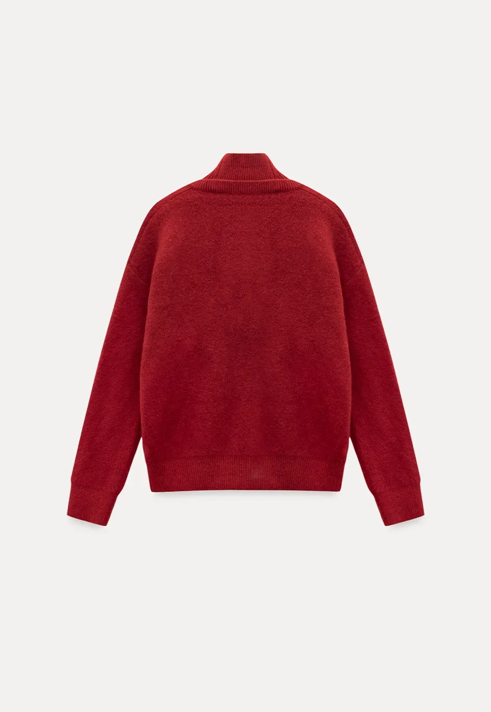 Cut-Out Layered Turtleneck Sweater