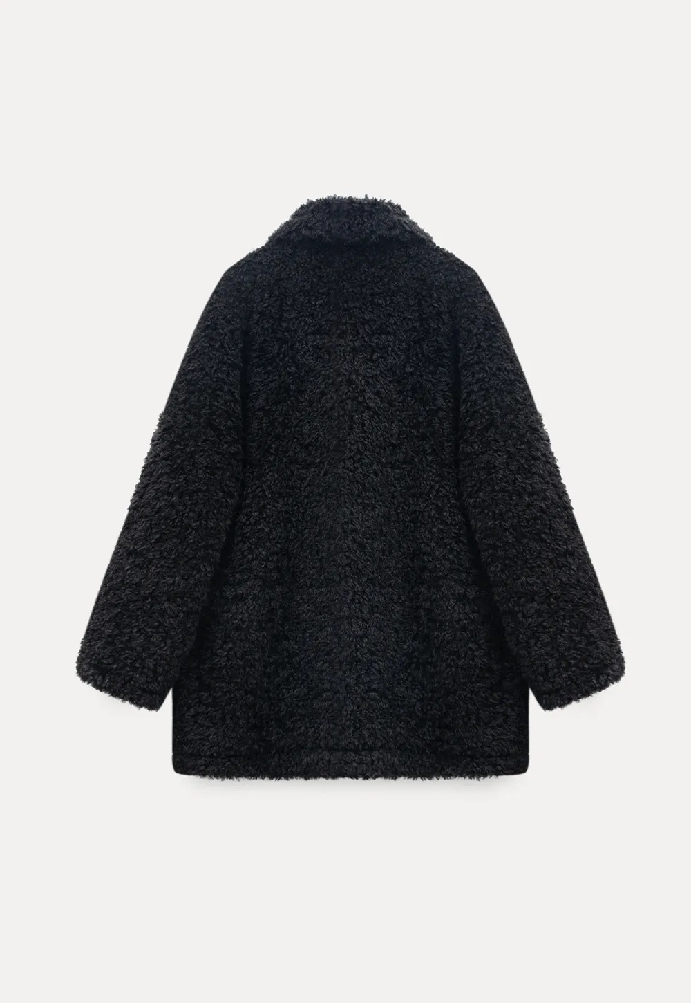 Women Fuzzy Toggle Coat Warm Winter Outerwear