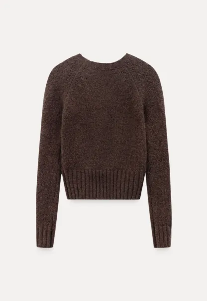 Women Knitted Crew Neck Sweater