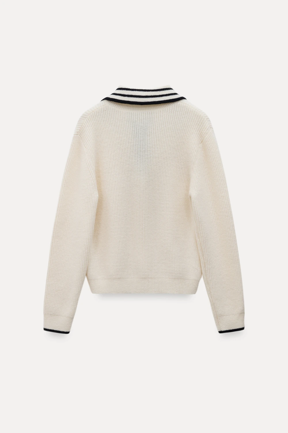 Women’s Sailor Collar Half Zip Sweater