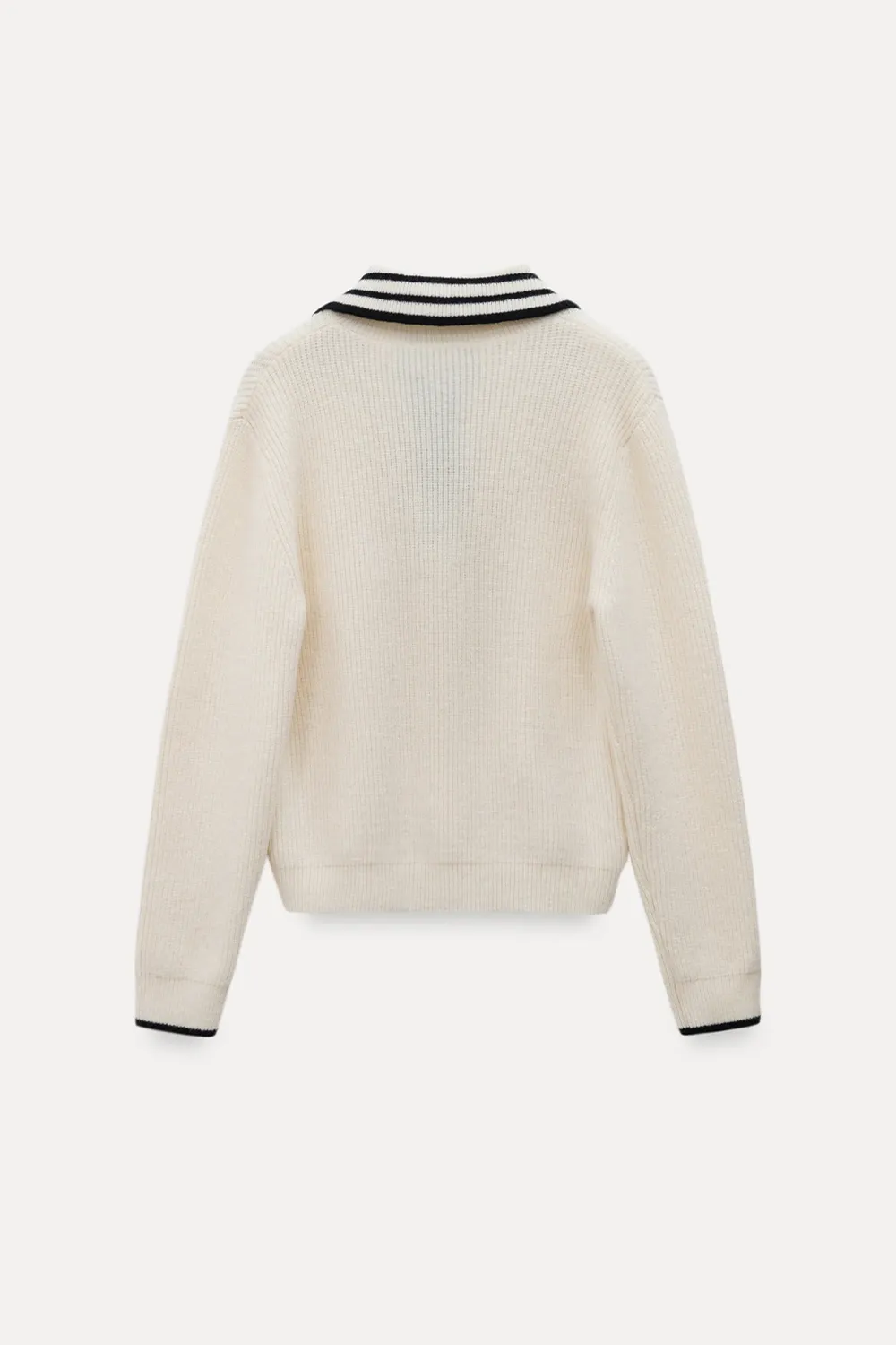 Women’s Sailor Collar Half Zip Sweater