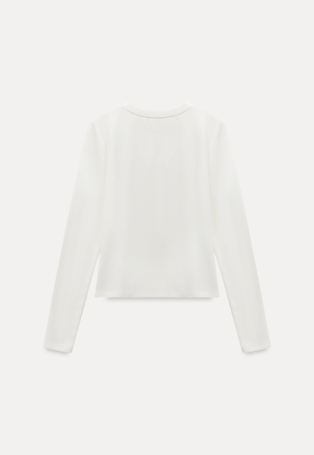 Women Simple Long Sleeve Knit Top with Logo Patch