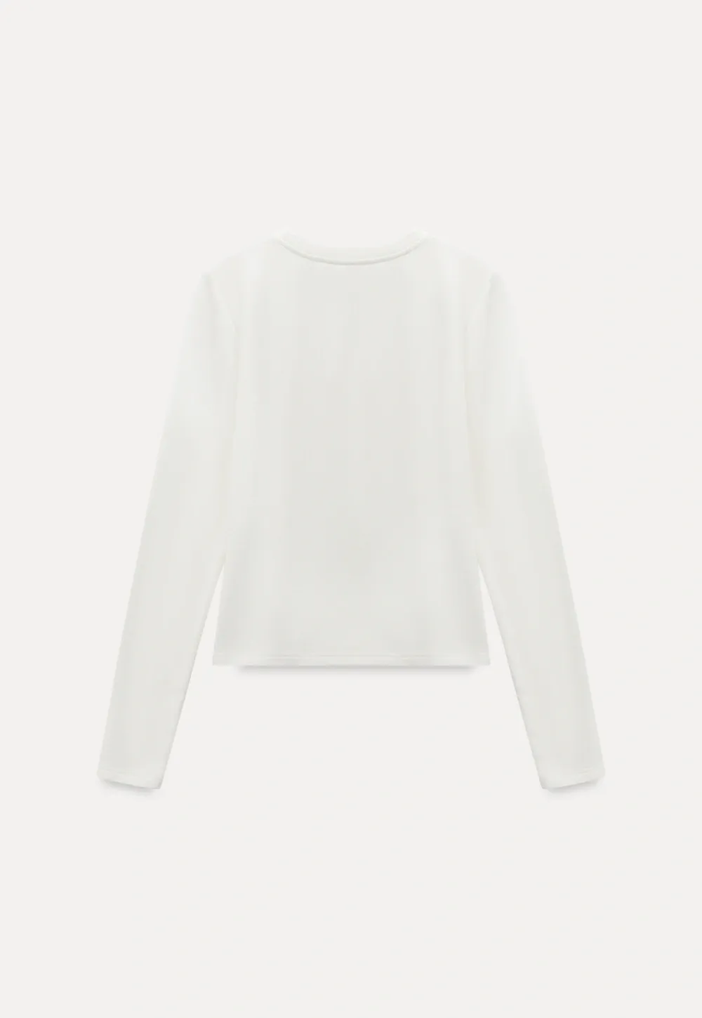 Women Simple Long Sleeve Knit Top with Logo Patch