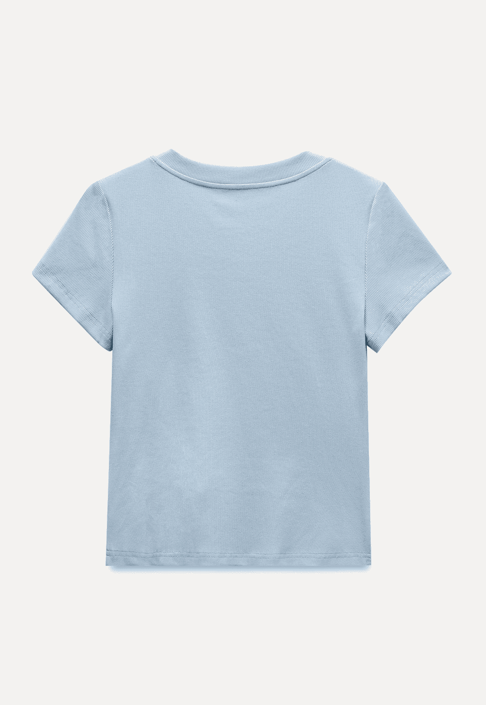 Women’s Ribbed Button Neck T-Shirt