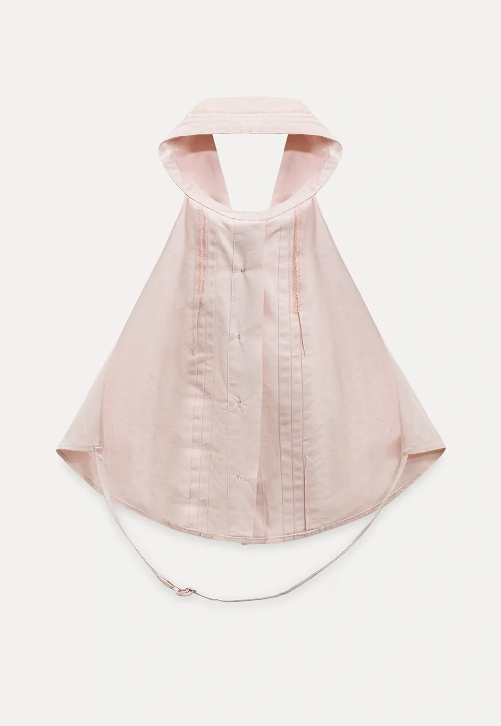 Casual Halter Short Vest with Line-Textured Collar