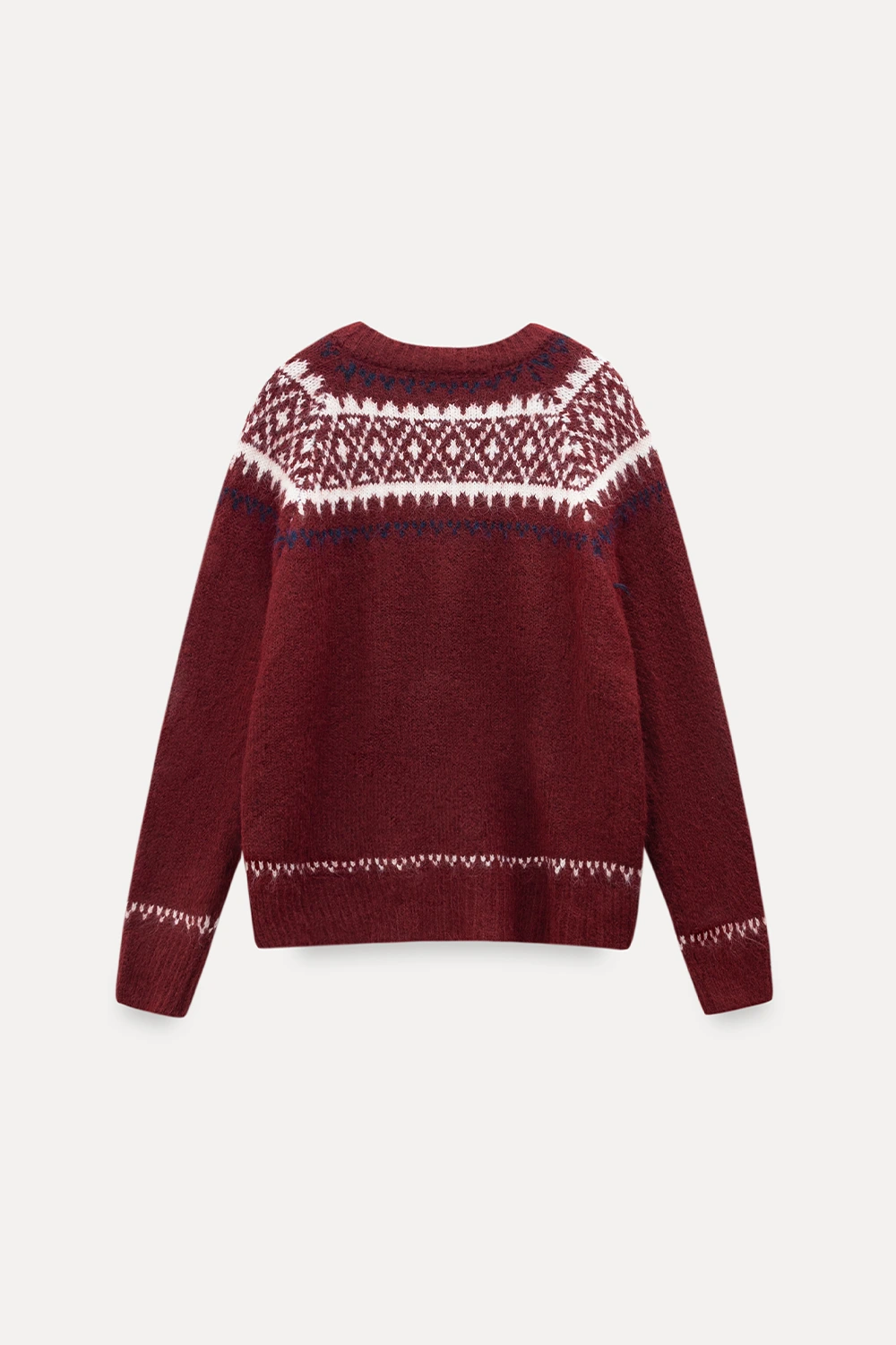 Fair Isle Button-Down Cardigan