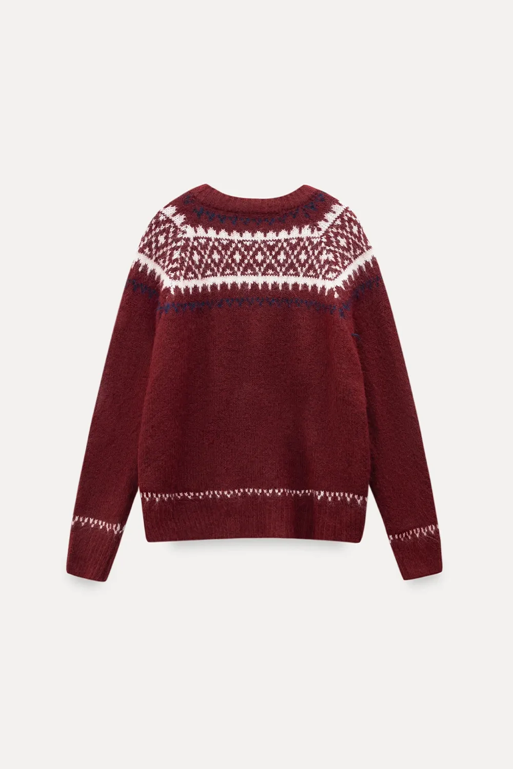 Fair Isle Button-Down Cardigan